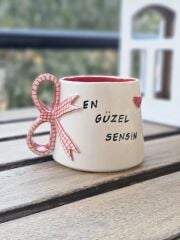 EN GÜZEL SENSİN MUG [içi kırmızı]