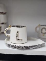 ZEBRA DESENLİ MUG  L [tabaklı]