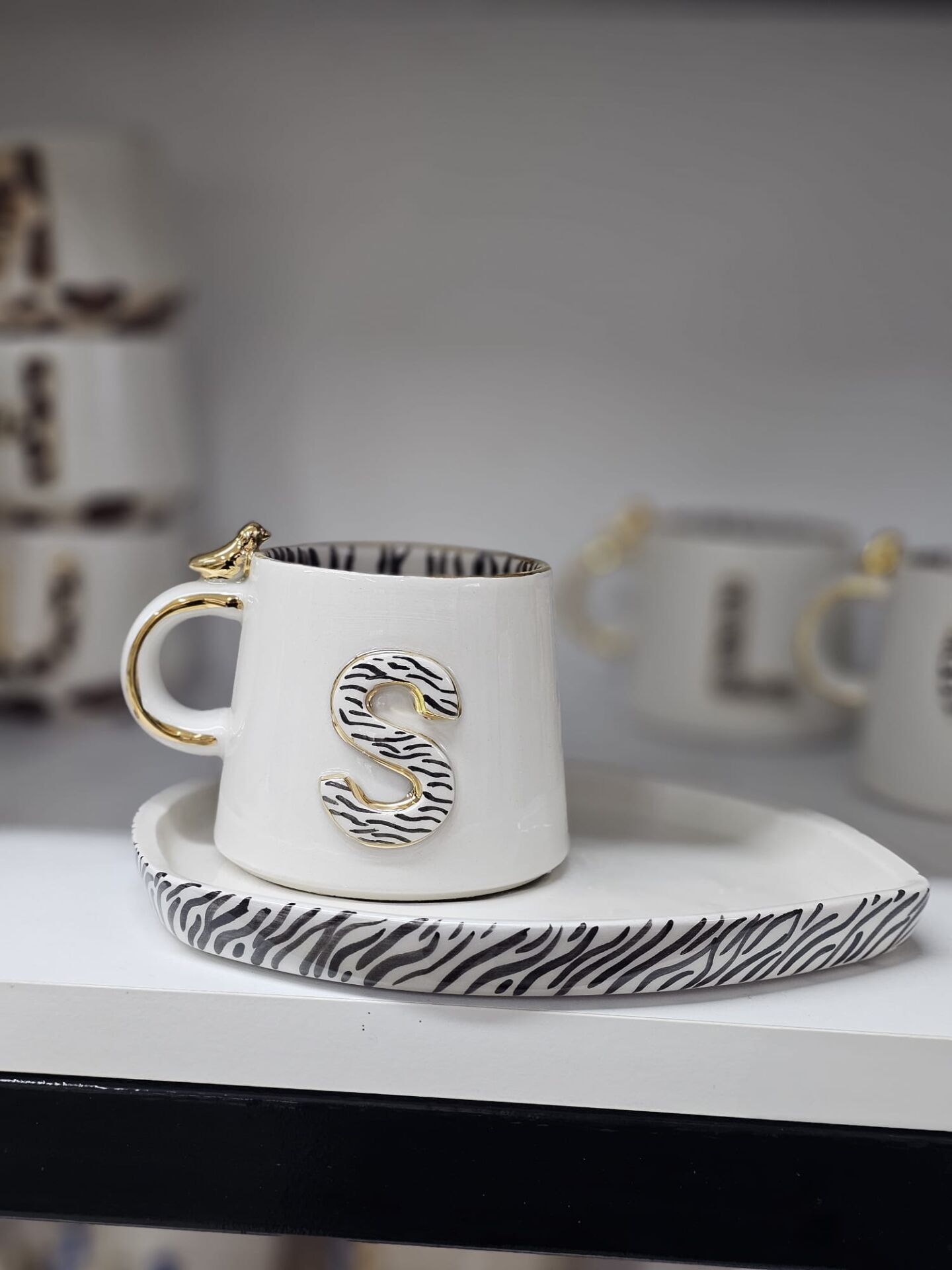 ZEBRA DESENLİ MUG  S [tabaklı]