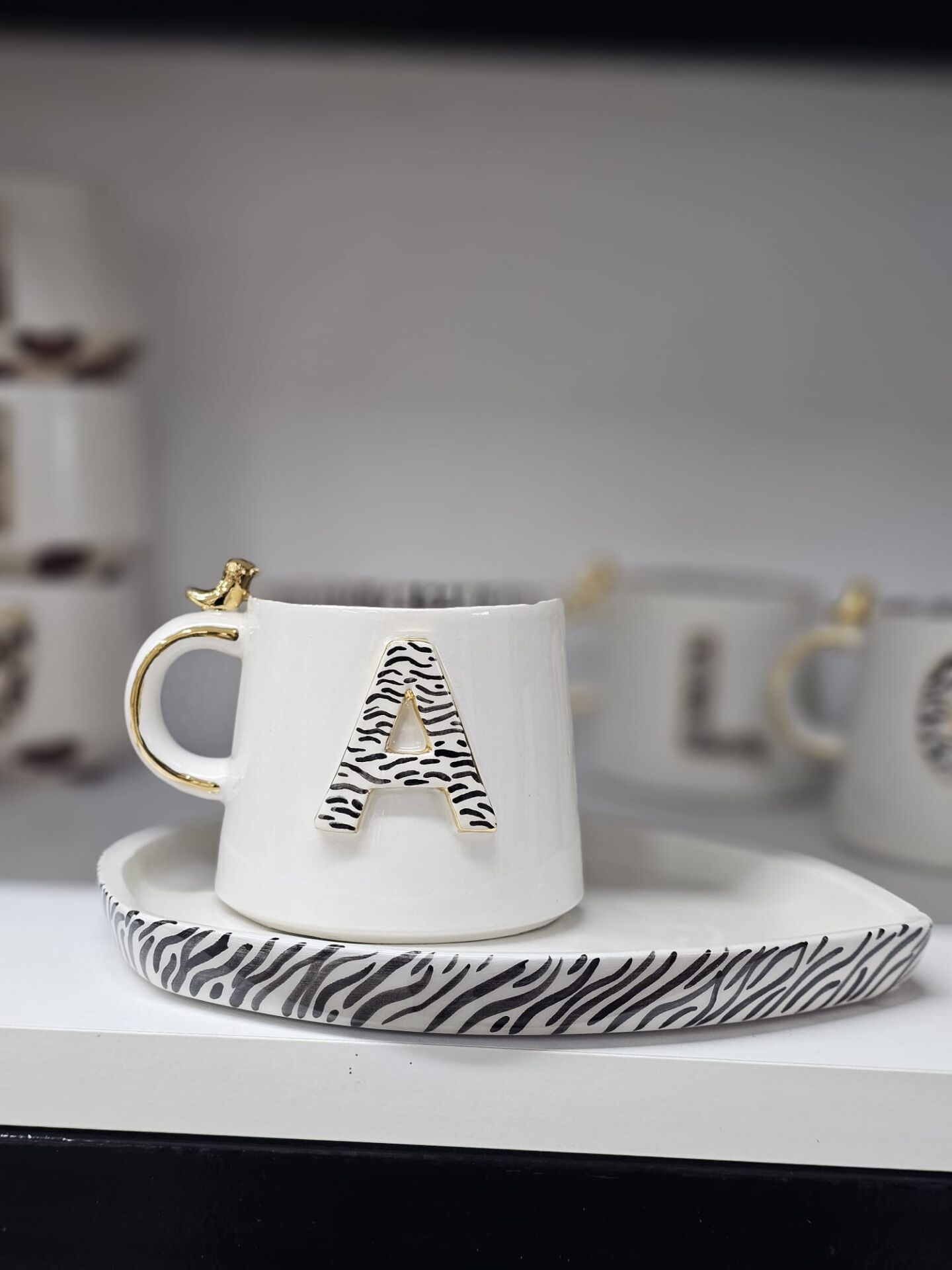 ZEBRA DESENLİ MUG  A  [tabaklı]