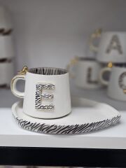 ZEBRA DESENLİ MUG  E [tabaklı]